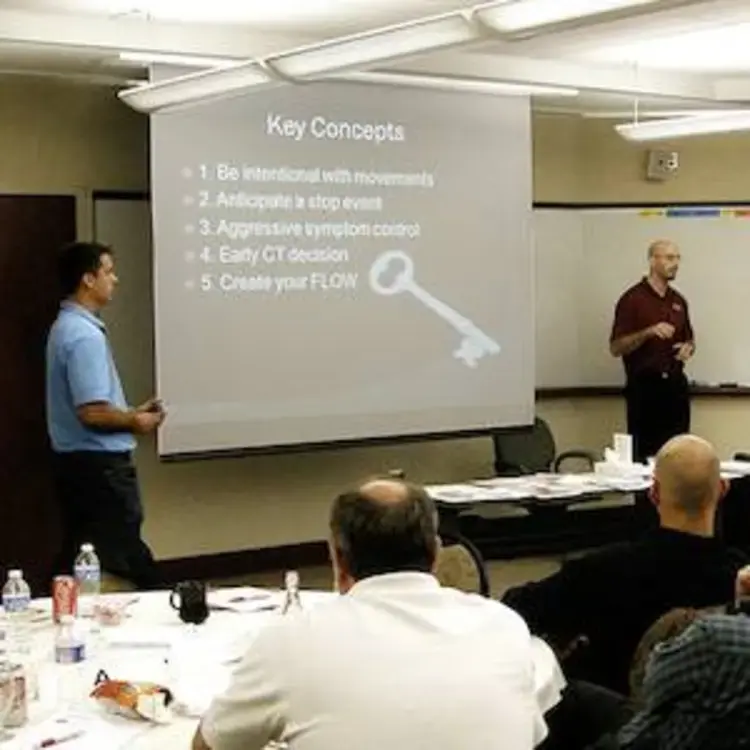Presentation being given about Key Concepts