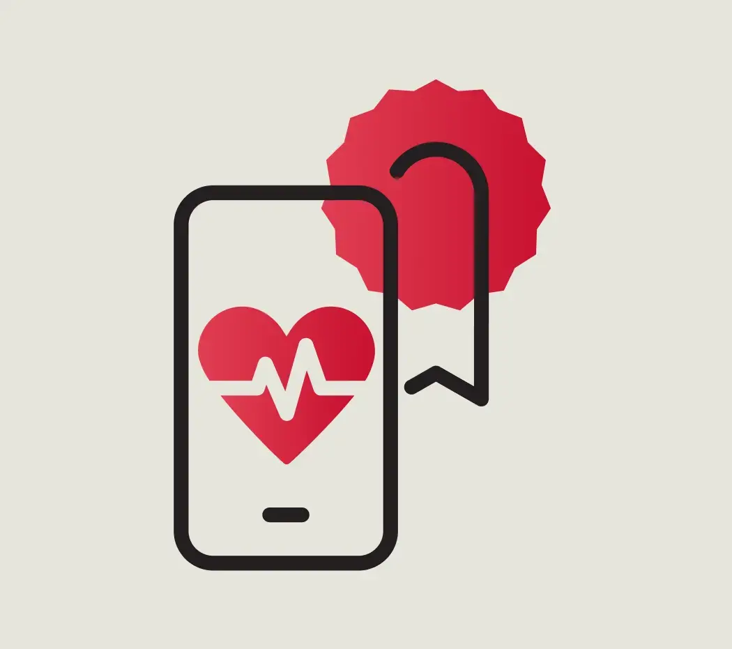 Telemedicine Technology for patient care icon